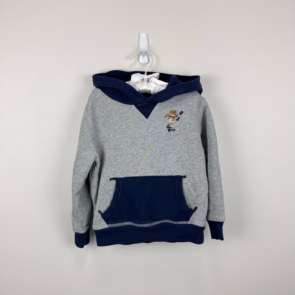 Polo Ralph Lauren Boys Polo Bear Cotton Hoodie 4T